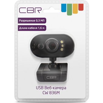  Web камера CBR CW 836M Black 