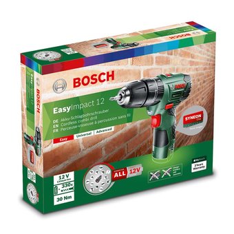  Дрель-шуруповерт ударная Bosch EasyImpact 12 