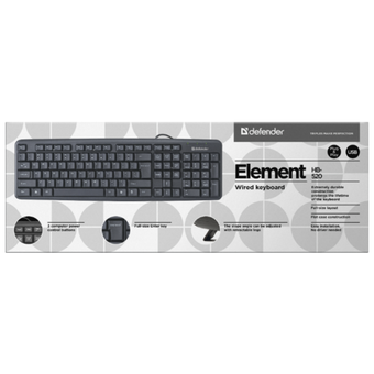  Клавиатура Defender Element HB-520 Black (45520) 