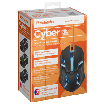  Мышь Defender Сyber MB-560L Black 