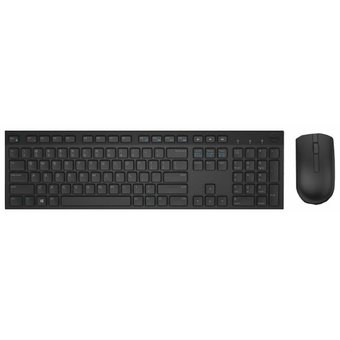 Клавиатура + мышь Dell KM636 клав:черный мышь:черный USB беспроводная slim Multimedia 