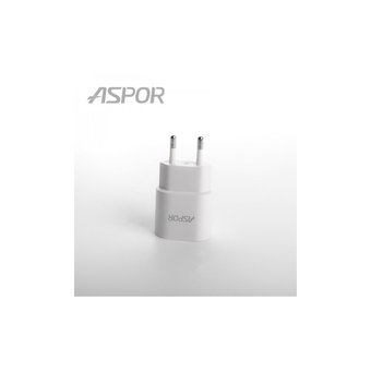  УЦ СЗУ Aspor А818 1USB (1A/IQ) Белый (ПУ) 