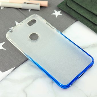  Чехол-накладка для Xiaomi Redmi Note 5А Prime (32 и 64GB), Омбре с блестками (blue) 