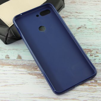  Силиконовая накладка Cherry для Xiaomi Mi-8 LiTE (2018) синий 