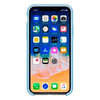  УЦ Чехол Silicone Case для iPhone XR (Голубой) (16) (ПУ) 