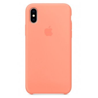  УЦ Чехол Silicone Case для iPhone X/XS (Абрикос) (2) (ПУ) 