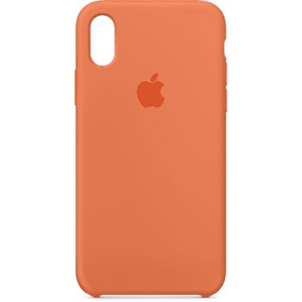 УЦ Чехол Silicone Case для iPhone X/XS (Оранжевый)(13) (ПУ) 