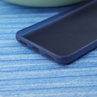  Чехол-накладка Original /силикон.джинс,иск.кожа/ для Xiaomi Pocophone F1 темно-синий 