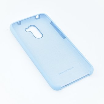  УЦ Чехол Silicone case для Xiaomi Pocophone F1 голубой(16) (ПУ) 