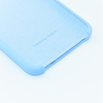  УЦ Чехол Silicone case для Xiaomi Pocophone F1 голубой(16) (ПУ) 