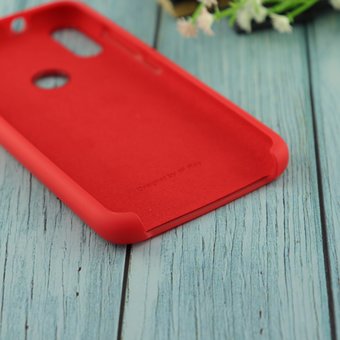  УЦ Чехол Silicone case для Xiaomi Mi Play Красный(14) (ПУ) 