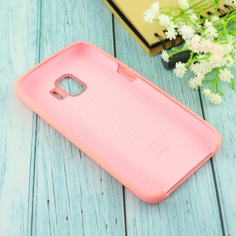  УЦ Чехол Silicone case для Samsung J260F/J2 Core 2018 розовый(12) (ПУ) 