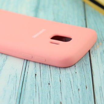  УЦ Чехол Silicone case для Samsung J260F/J2 Core 2018 розовый(12) (ПУ) 