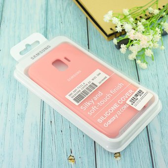  УЦ Чехол Silicone case для Samsung J260F/J2 Core 2018 розовый(12) (ПУ) 