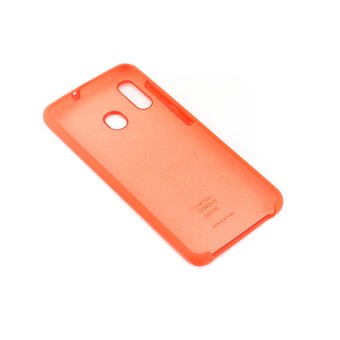  УЦ Чехол Silicone case для Samsung A20/A30 2019 оранжевый(13) (ПУ) 