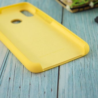 УЦ Чехол Silicone case для Xiaomi  Redmi Note 7 жёлтый(4) (ПУ) 
