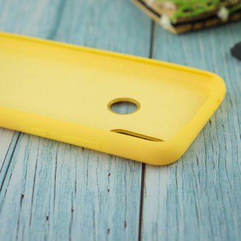 УЦ Чехол Silicone case для Xiaomi  Redmi Note 7 жёлтый(4) (ПУ) 