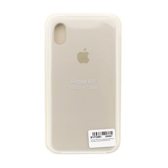  УЦ Чехол Silicone Case для iPhone XR (Античный Белый) (10) (ПУ) 