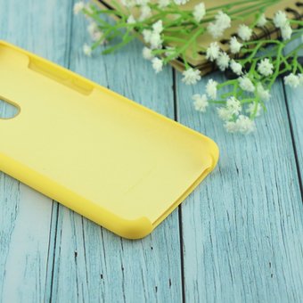  УЦ Чехол Silicone case для Xiaomi Redmi 8 жёлтый(4) (ПУ) 