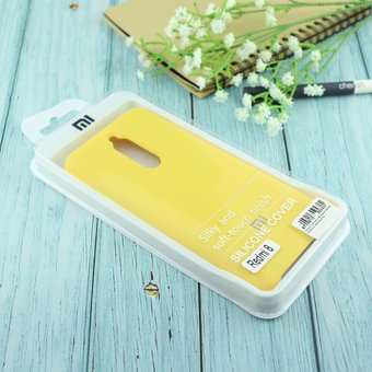  УЦ Чехол Silicone case для Xiaomi Redmi 8 жёлтый(4) (ПУ) 