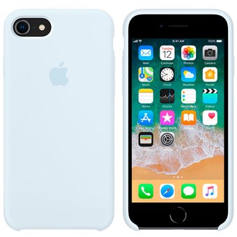  УЦ Чехол Silicone Case для iPhone 7/8 Plus (Голубой) (16) (ПУ) 