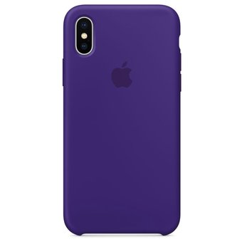  УЦ Чехол Silicone Case для iPhone X/XS (Фиолетовый)(36) (ПУ) 