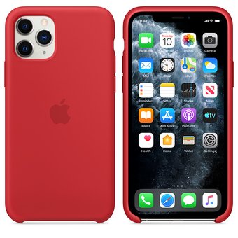  УЦ Чехол Silicone Case для iPhone 11 Pro (Красный) (14) (ПУ) 