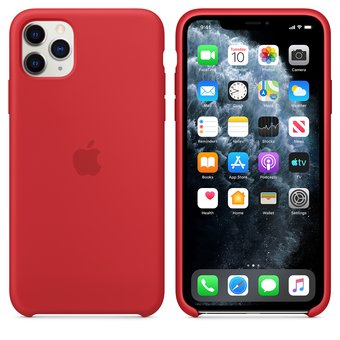  УЦ Чехол Silicone Case HC для iPhone 11 Pro Max (Red) (ПУ) 