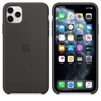  УЦ Чехол Silicone Case для iPhone 11 Pro Max (Чёрный) (18) (ПУ) 