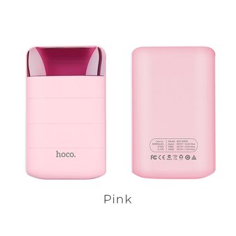  УЦ Аккумулятор внешний резервный HOCO B29 10000mAh (розовый) (ПУ) 