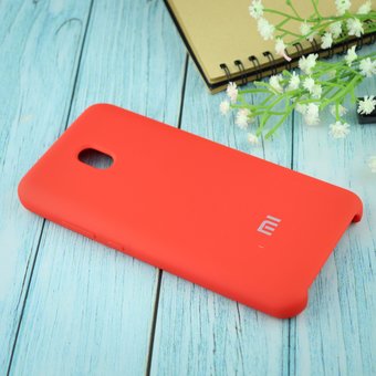  УЦ Чехол Silicone case для Xiaomi Redmi 8A красный(14) (ПУ) 