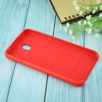  УЦ Чехол Silicone case для Xiaomi Redmi 8A красный(14) (ПУ) 