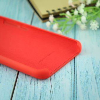  УЦ Чехол Silicone case для Xiaomi Redmi 8A красный(14) (ПУ) 