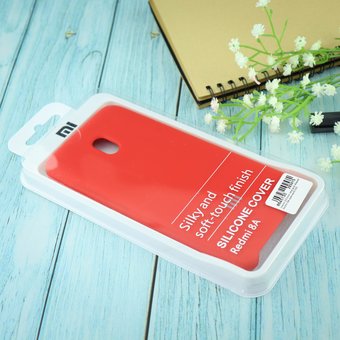  УЦ Чехол Silicone case для Xiaomi Redmi 8A красный(14) (ПУ) 