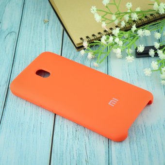  УЦ Чехол Silicone case для Xiaomi Redmi 8A оранжевый(13) (ПУ) 