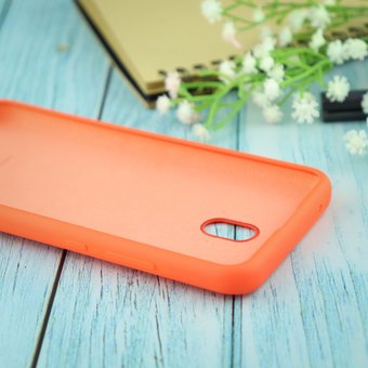  УЦ Чехол Silicone case для Xiaomi Redmi 8A оранжевый(13) (ПУ) 