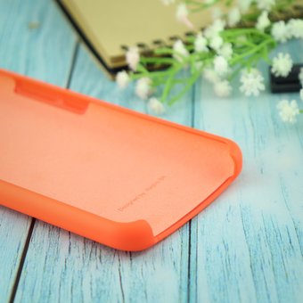  УЦ Чехол Silicone case для Xiaomi Redmi 8A оранжевый(13) (ПУ) 