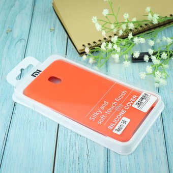  УЦ Чехол Silicone case для Xiaomi Redmi 8A оранжевый(13) (ПУ) 