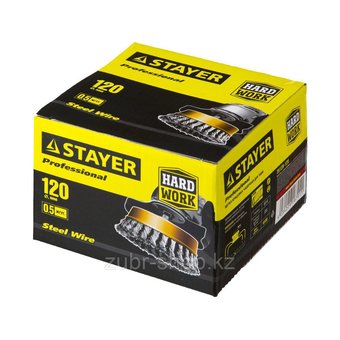  Щетка дисковая по металлу Stayer 35128-120 d120мм (УШМ) 