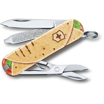  Нож перочинный Victorinox Classic LE2019 Mexican Tacos (0.6223.L1903) 58мм 7функций бежевый/рисунок подар.коробка 