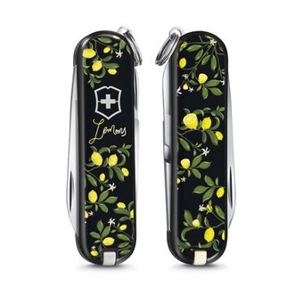  Нож перочинный Victorinox Classic LE2019 When life gives you Lemons (0.6223.L1905) 58мм 7функций черный/рисунок подар.коробка 