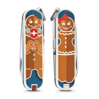  Нож перочинный Victorinox Classic LE2019 Gingerbread Love (0.6223.L1909) 58мм 7функций синий/рисунок подар.коробка 