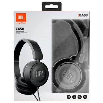  Гарнитура JBL T450 1.2м черный 