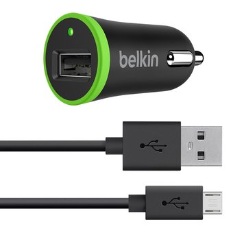  Зарядное устройство Belkin Universal Car Charger, 1A (includes micro usb cable) 