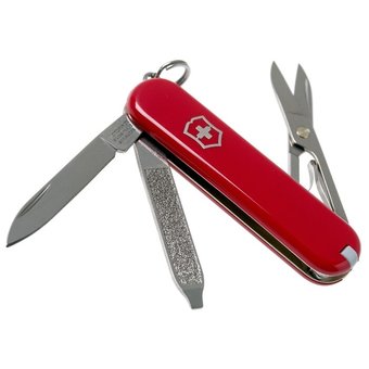  Нож перочинный Victorinox Signature (0.6225.T) 58мм 7функций красный полупрозрачный 