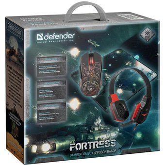  Наушники Defender MHP-012 +Mouse PAD FORT (52012) 