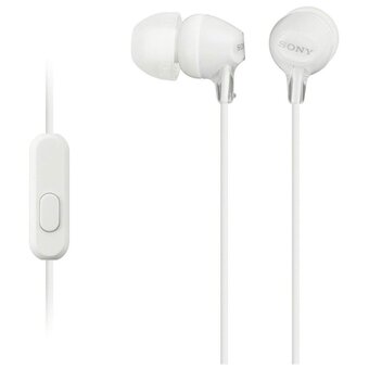  Наушники Наушники Sony MDR-EX15APW белый 