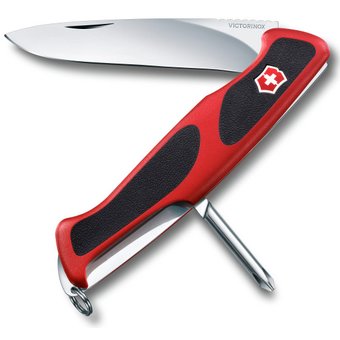  Нож перочинный Victorinox RangerGrip 53 (0.9623.C) 130мм 5функций красный/черный карт.коробка 