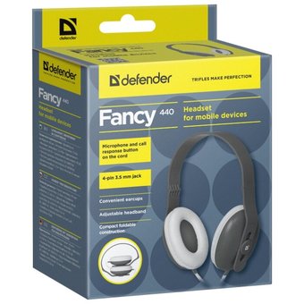  Наушники Defender Fancy 440 Gray (63440) 