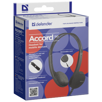  Наушники Defender Accord 150 Black (63150) 